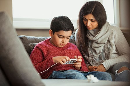 Mom and son with ADHD Testing in Michigan