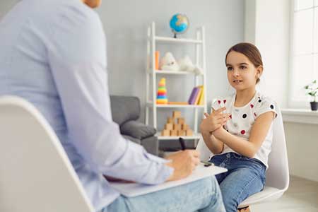 Little Girl Receiving Neuropsychological Testing near Plymouth MI